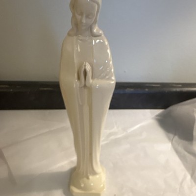 Goebel W Germany Ceramic Virgin Mary Christian Statue Praying Figure 10 Inch