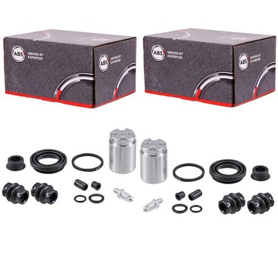 2X A.B.S. BREMSSATTEL RAPARATUR-SATZ HINTEN passend für ABARTH 500 500C FIAT 500