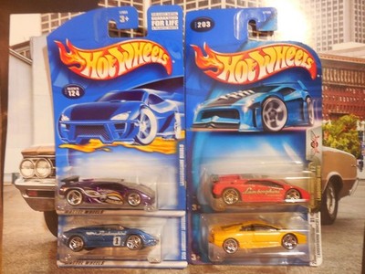 Hot Wheels Lamborghini LOT 4 Diablo COUNTACH 25TH ANNIVERSARY MURCIELAGO FREE SH