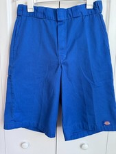Dickies Mens Work Shorts 13  Loose Fit Royal Blue Multi Pocket Size 32