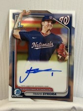 2024 Bowman Travis Sykora Chrome Prospect Autographs #CPA-TSY 1st Bowman 📈🔥