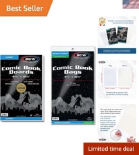 100-Pack Resealable Comic Book Storage Combo for Current Comics Protection