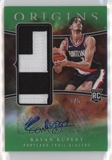 2023-24 Panini Origins Rookie Jersey Green /5 Rayan Rupert #RJA-RAY Auto 18ui