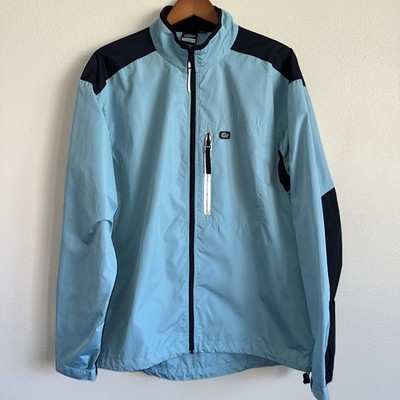 Vtg Lowe Alpine Jacket Windbreaker Men L Full Zip Turquoise Black Gorpcore Light