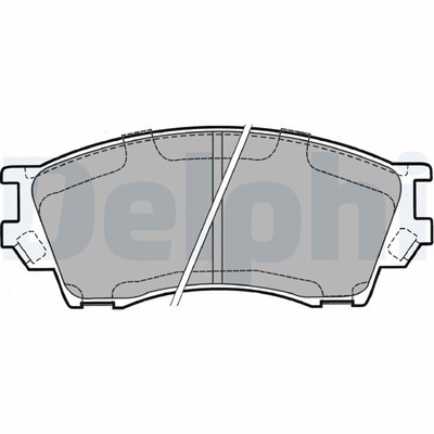 DELPHI Bremsbelagsatz Scheibenbremse LP1063 für MAZDA UN SERIE TA XEDOS 24V TA3P