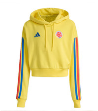 adidas Women's Colombia DNA Hoodie Impact Yellow KA1564 j