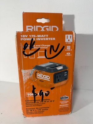 #ad Ridgid 18V Volt Cordless 175 Watt Power Inverter AC86097 Tool Only $59.89
