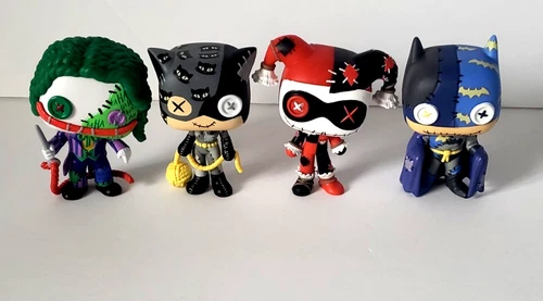 Funko POP! Heroes Patchwork Lot - BATMAN, JOKER, CATWOMAN, HARLEY QUINN - OOB
