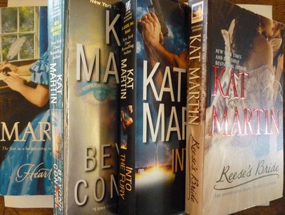 Kat Martin Romance Lot of 4   Heart of Honor, Beyond Control, Reese s Bride, Int