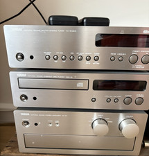 Yamaha HiFi-System AX-10, TX-10MKII, CDX-10, Natural Sound, Silber