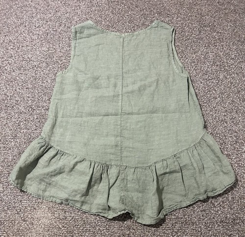 Francesca’s Bettini 100% Linen Dress Top Women’s S Green Made in Italy Summer - Picture 4 of 7