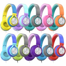 Classroom Headphones Bulk 10 Pack with Microphone - C8 On-Ear Wired Headphone...