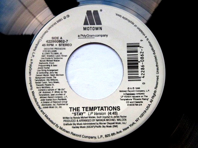 TEMPTATIONS - MY GIRL / STAY   - VG+ 45 RPM RECORD - Image 3 of 4