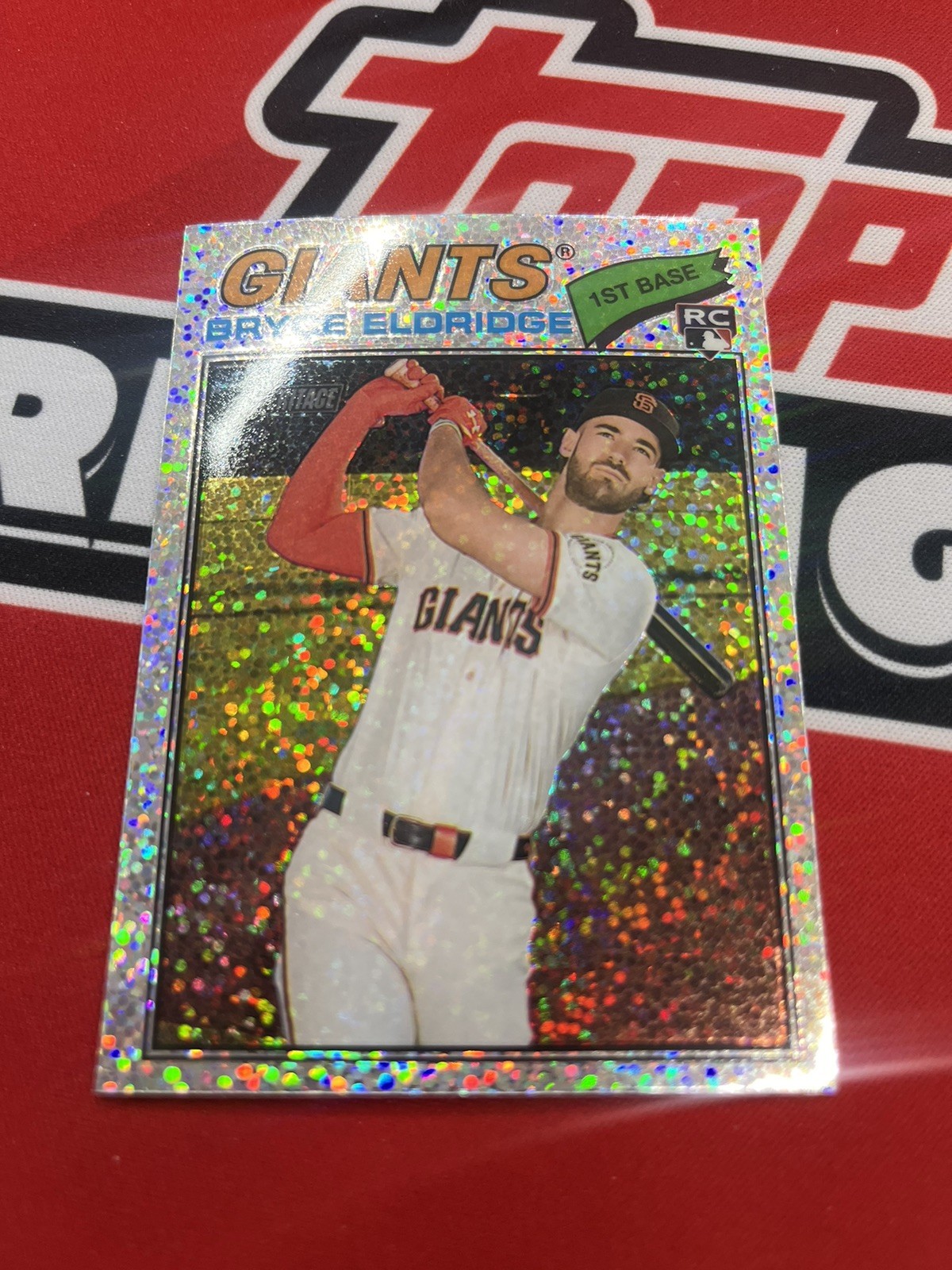 2026 Topps Heritage✨SP-Chrome Silver Sparkle✨#310 Bryce Eldridge (RC) Giants