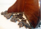Vtg Unbranded Grape Leaf Half Moon 7 1/2" Hanging Wall Shelf Mid-Century 1900s — photo 8