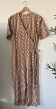 Polka Dot Wrap Jumpsuit size M