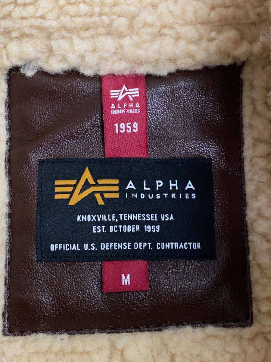 ALPHA INDUSTRIES Shearling Jacket Flight Jacket M… - image 3
