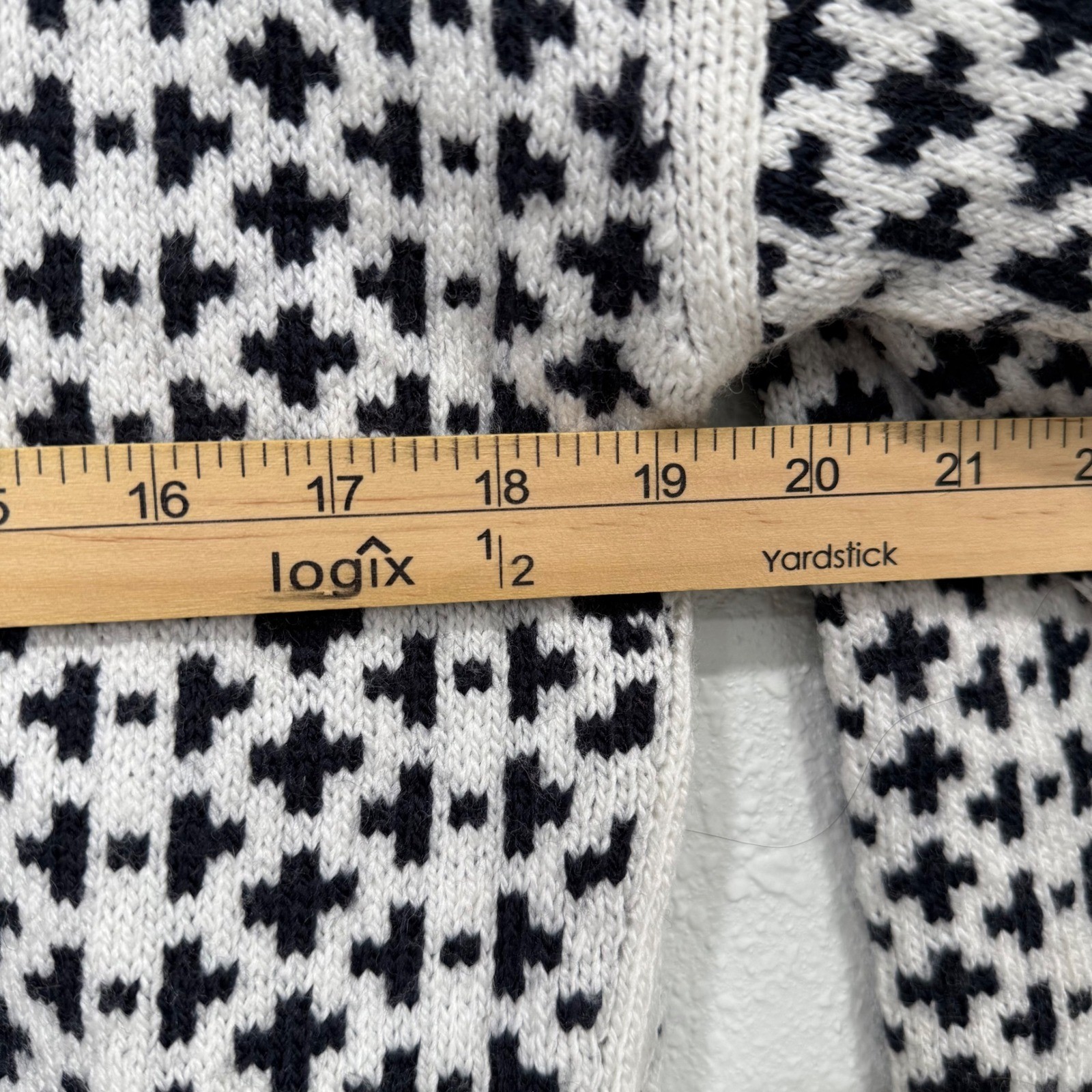 FREE ASSEMBLY Womens Geometric Pattern Turtleneck… - image 6