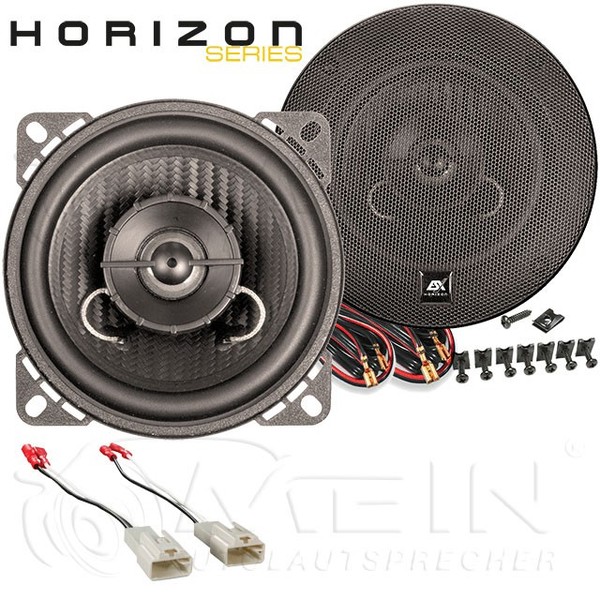 ESX Auto Lautsprecher FüR Peugeot 107 2005-2014 3-TüRig Heck Seite 100W #Ansh-image