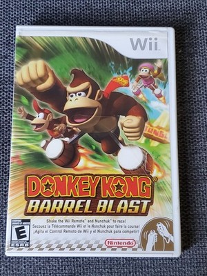 Donkey Kong Barrel Blast (Nintendo Wii, 2007) Complete CIB W/ Inserts