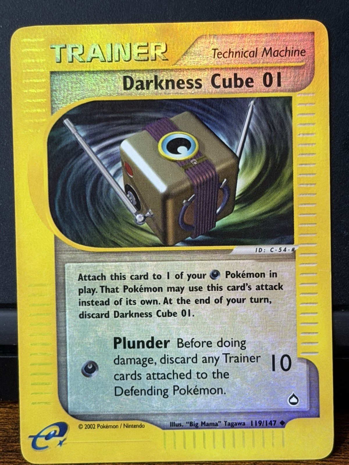 Pokémon TCG Darkness Cube 01 Aquapolis 119/147 Reverse Holo Uncommon Eng 2002