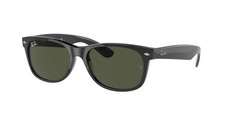 Ray-Ban RB2132 901 58mm New Wayfarer Black G15 Green Glass Sunglasses