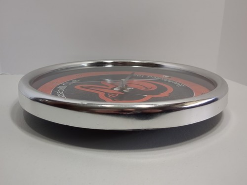 Baltimore Orioles 12 Inch WinCraft Chrome Plastic Wall Clock Pre-owned Works - Picture 10 of 20