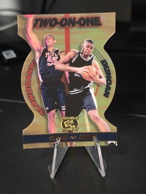 1998 Double Threat Two On One #TO5 TIM DUNCAN Michael Olowokandi ROOKIE RC HOF