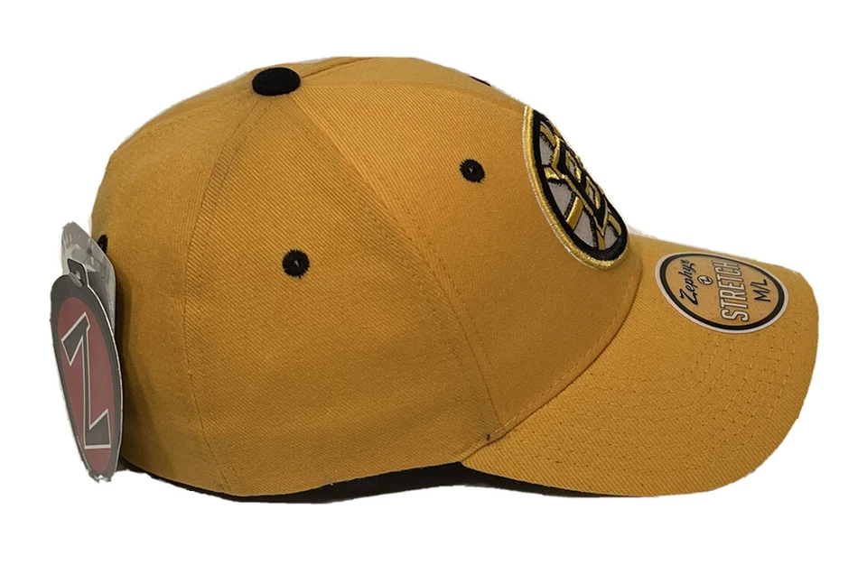 Zephyr NHL Boston Bruins "ZH" Wool Blend Curved Bill Stretch Fit Hat BRAND NWT - Image 4 of 4