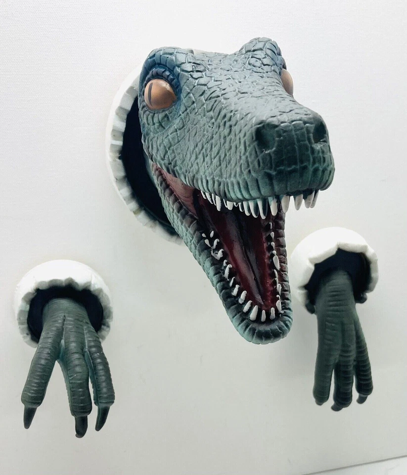 Escultura de dinosaurio montada en la pared busto 3d utilería colgante réplica arte decoración del hogar Foto 4 de 4