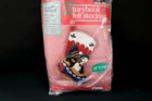 Hobby Kraft 9228 Snowman's Sled Storybook Felt Stocking Kit Sequins 18" Sledding