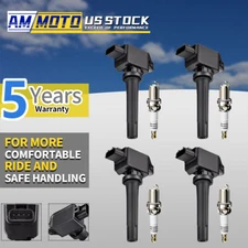 4 pack Energy Ignition Coil UF656 & Spark Plug for Mazda 3/ 6/ CX-3/ CX-5/ MX-5