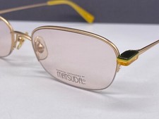 Matsuda Eyeglasses Frames men woman Gold Angular Metal Large half Rim 14124 Np