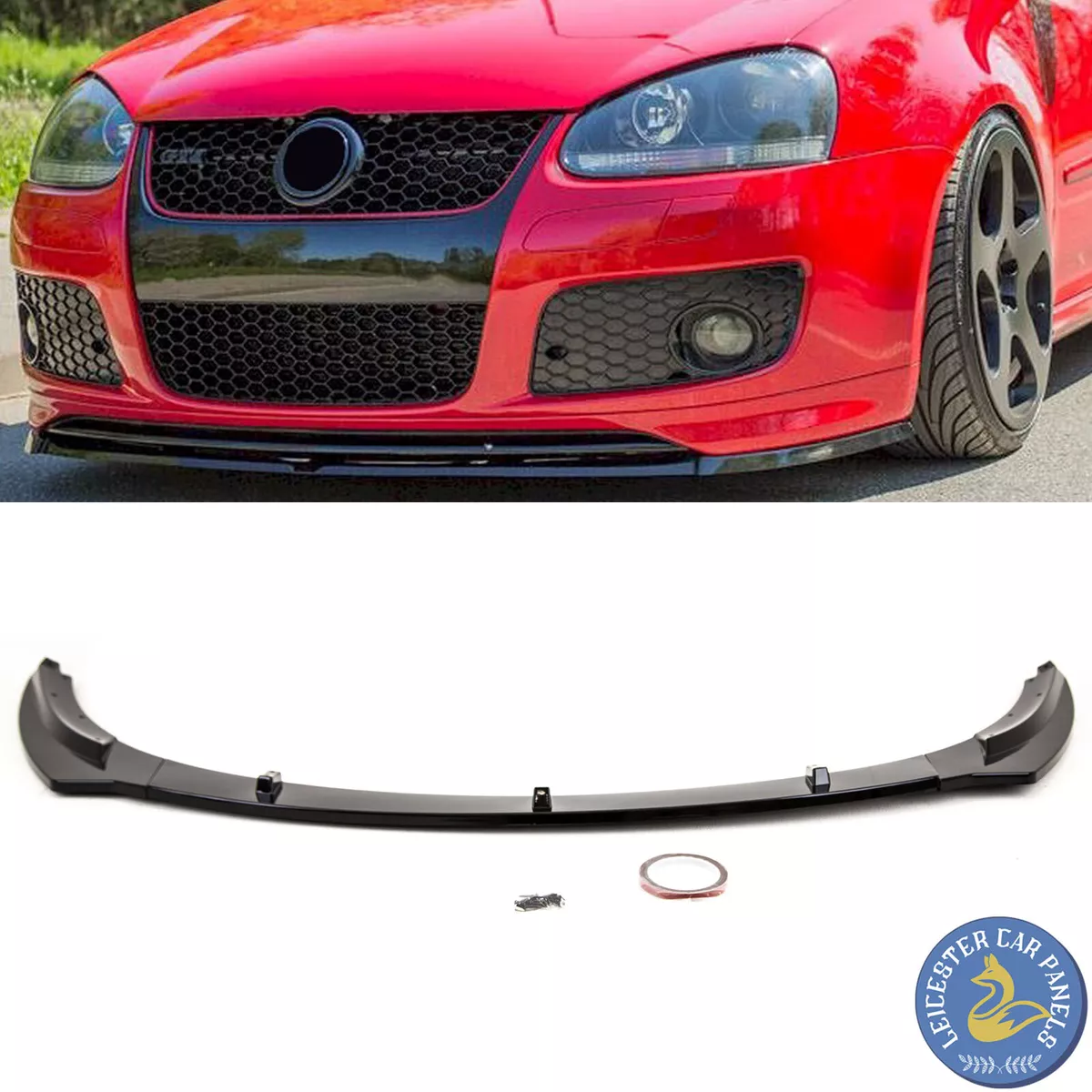 VW Golf MK5 GTI Edition 30 Front Lip Splitter Spoiler Gloss Black