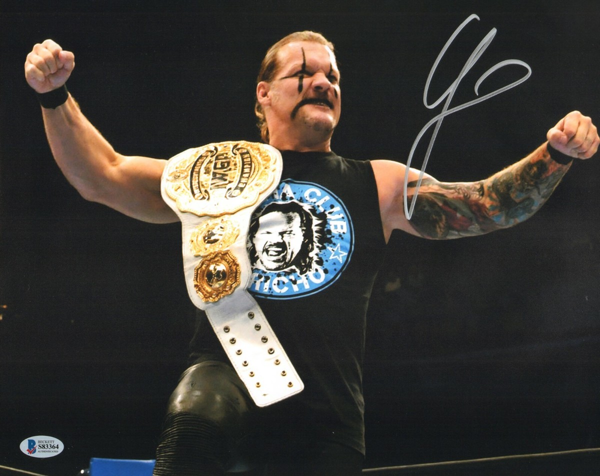 Chris Jericho Signed 11x14 Photo BAS COA AEW New Japan Pro