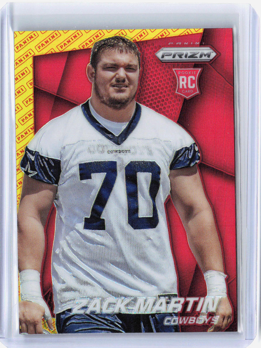 2014 Panini Prizm #297 Zack Martin Panini Logo Refractor Rookie RC