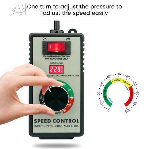 110V/220V Electric Motor Rheostat Variable Speed Controller For Router Fan 4000W - Picture 2 of 27