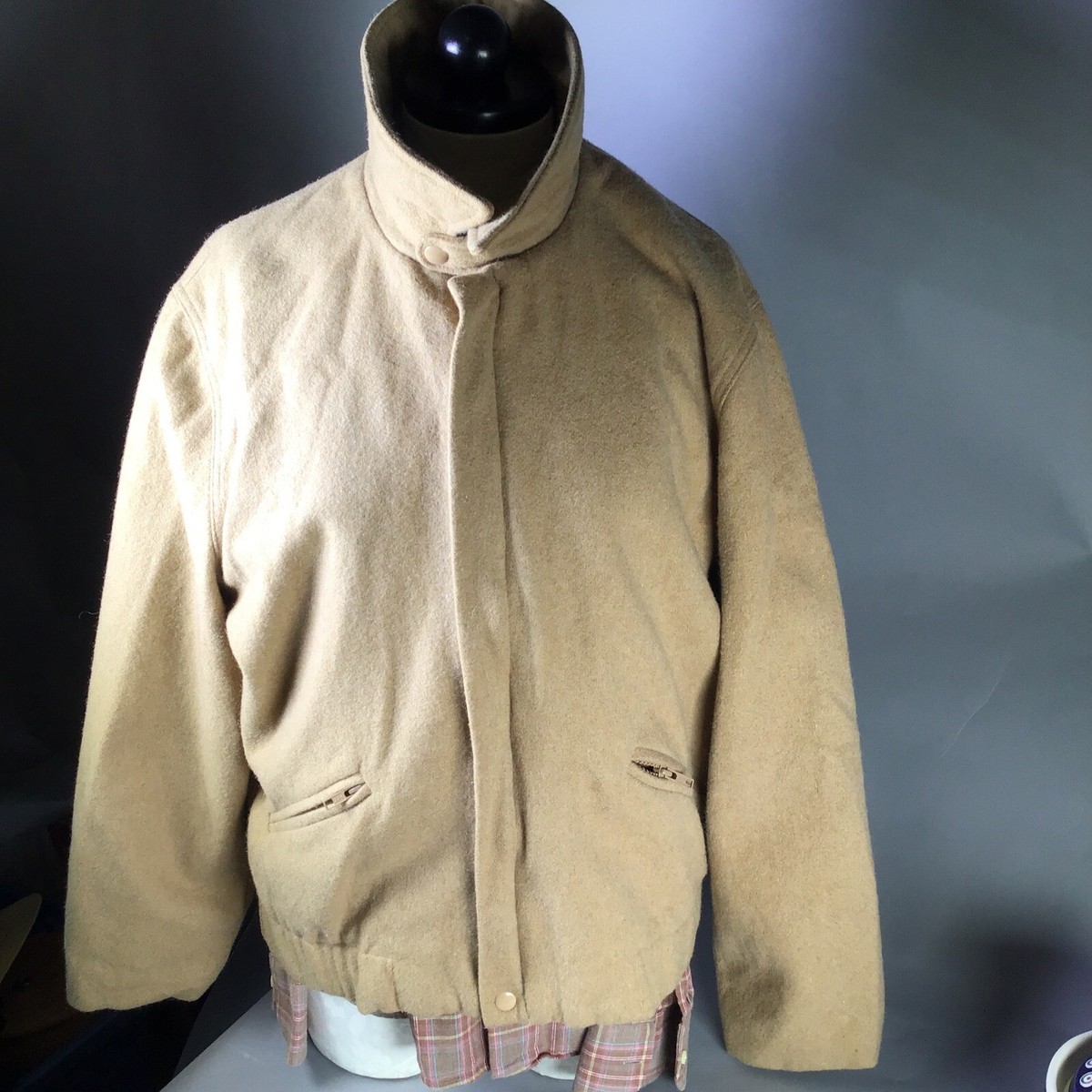 Vittorio Forti Made In Italy Tan Wool Vintage Jacket L | eBay