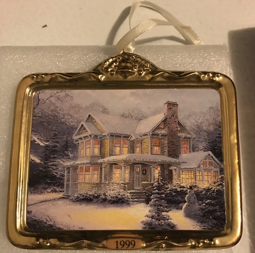 Hallmark Keepsake Thomas Kinkade Victorian Christmas III Ornament 1999 - Picture 2 of 10