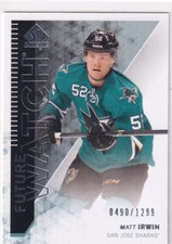 13/14 UD SP AUTHENTIC MATT IRWIN RC ROOKIE /1299 #237