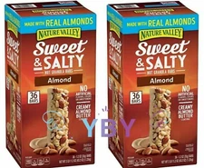 2 Packs Nature Valley Sweet and Salty Nut Almond Granola Bars 36 ct 43.2 oz=72ct