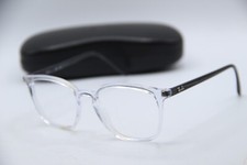 NEW RAY-BAN RB 7185 5943 CRYSTAL BLK AUTHENTIC DESIGNER EYEGLASSES W/CASE 52-18