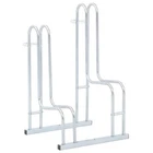Bicycle Stand for 2 Bikes Floor Freestanding Galvanized Steel