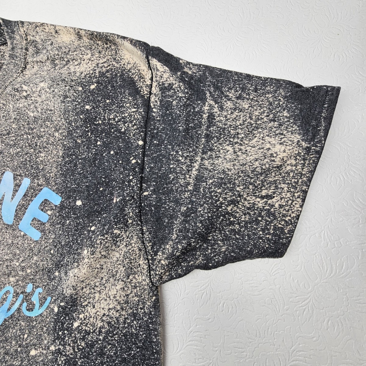 Its Fine Im Fine Everythings Fine Ladies Size Large Bleached Dyed T-Shirt View 4