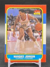 1986-87 Fleer #54 Marques Johnson Los Angeles Clippers Vintage Basketball Card