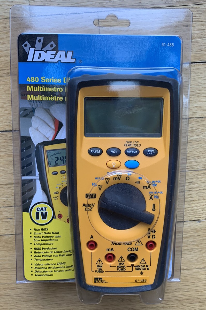 IDEAL IND 61-486 Commercial grade DMM Digital Multimeter TRMS Volt