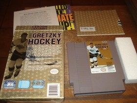Wayne Gretzky's Hockey White Jersey Variant Complete NES Nintendo