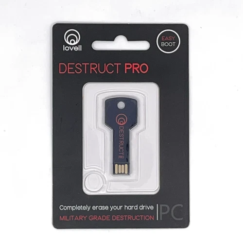 Lovell Destruct Pro Military Grade Hard Drive Data Eraser - NEW Sealed
