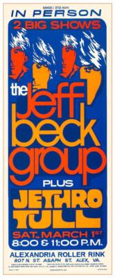 Jeff Beck Group - POSTER - Jethro Tull LIVE CONCERT - Wall Art