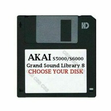 Akai S5000 / S6000 Floppy Disk Grand Sound Library 8 Choose Your Disk